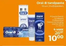 Trekpleister Oral-B tandpasta aanbieding