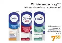 Trekpleister Otrivin neusspray aanbieding
