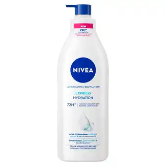 Kruidvat NIVEA Express Hydratation Bodylotion met Pomp aanbieding