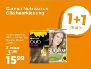 Trekpleister Garnier Nutrisse en Olia haarkleuring aanbieding