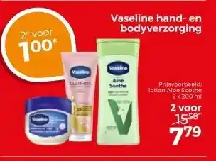 Trekpleister Vaseline hand- en bodyverzorging aanbieding