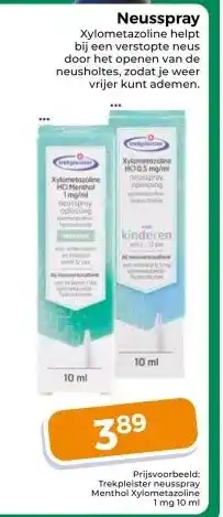 Trekpleister Neusspray aanbieding