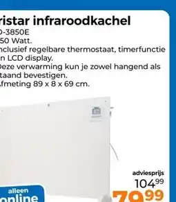 Trekpleister Tristar infraroodkachel aanbieding