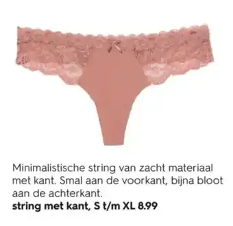 HEMA String met kant aanbieding