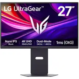 MediaMarkt LG UltraGear 27G850A-B - 27 inch - 3840 x 2160 (Ultra HD 4K) - 1 ms - 240 Hz aanbieding