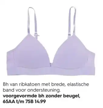 HEMA voorgevormde bh zonder beugel aanbieding