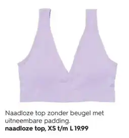 HEMA Naadloze top aanbieding
