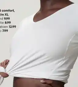 HEMA T-shirt katoen aanbieding