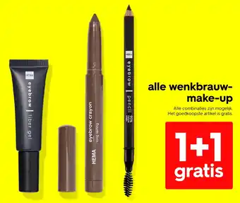 HEMA Alle wenkbrauw make-up aanbieding