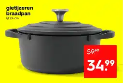 HEMA Gietijzeren braadpan aanbieding