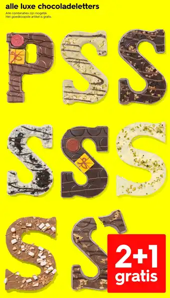 HEMA Alle luxe chocoladeletters aanbieding