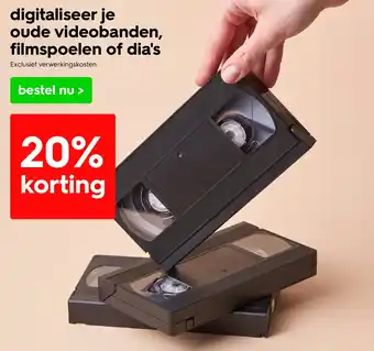 HEMA digitaliseer je oude videobanden, filmspoelen of dia's aanbieding