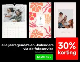 HEMA alle jaaragenda's en kalenders via de fotoservice aanbieding