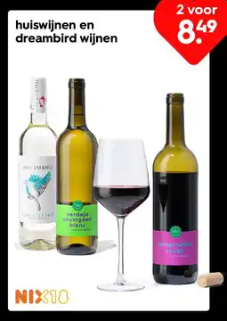 HEMA Huiswijnen en dreambird wijnen aanbieding