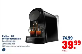 Makro Philips L'OR koffiecupmachine aanbieding
