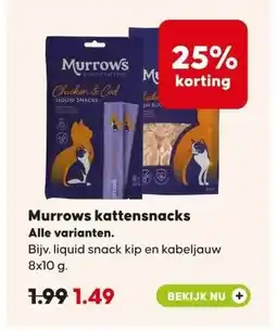 Pets Place Murrows kattensnacks aanbieding