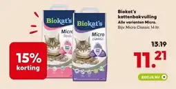 Pets Place Biokat's kattenbakvulling aanbieding