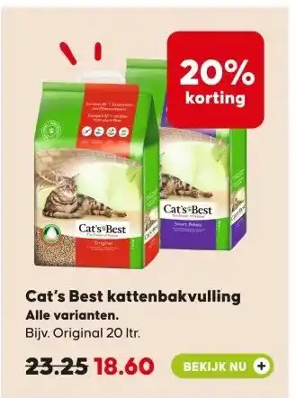 Pets Place Cat's Best kattenbakvulling aanbieding