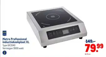 Makro Metro Professional inductiekookplaat XL aanbieding