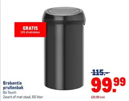 Makro Brabantia prullenbak aanbieding