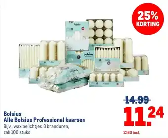 Makro Bolsius Alle Bolsius Professional kaarsen aanbieding