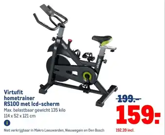 Makro Virtufit hometrainer RS100 met lcd-scherm aanbieding
