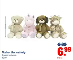 Makro Pluchen dier met baby aanbieding