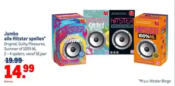 Makro Jumbo alle Hitster spellen aanbieding