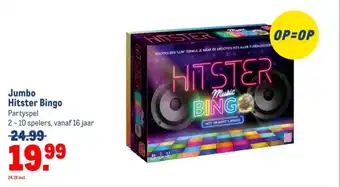 Makro Jumbo Hitster Bingo aanbieding
