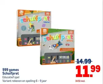 Makro 999 games Schuifpret aanbieding