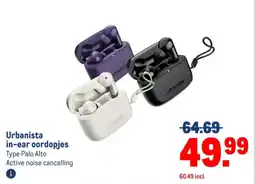 Makro Urbanista in-ear oordopjes aanbieding