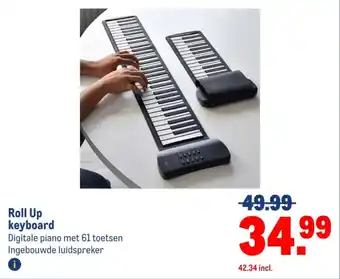 Makro Roll Up keyboard aanbieding