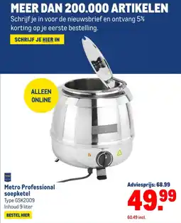 Makro Metro Professional soepketel aanbieding