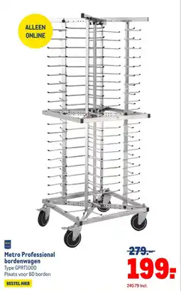 Makro Metro Professional bordenwagen aanbieding