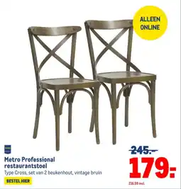 Makro Metro Professional restaurantstoel aanbieding
