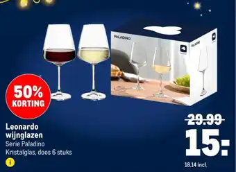 Makro Leonardo wijnglazen aanbieding