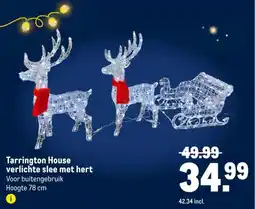 Makro Tarrington House verlichte slee met hert aanbieding