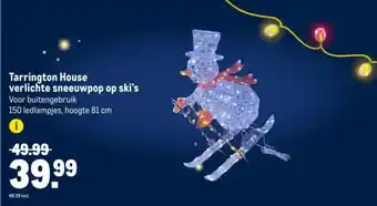 Makro Tarrington House verlichte sneeuwpop op ski's aanbieding