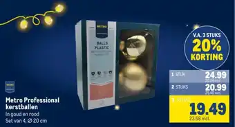 Makro Metro Professional kerstballen aanbieding