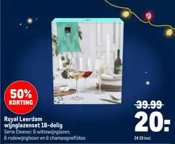 Makro Royal Leerdam wijnglazenset aanbieding