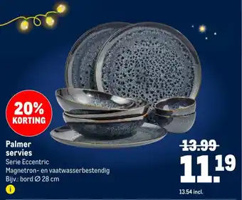 Makro Palmer servies aanbieding