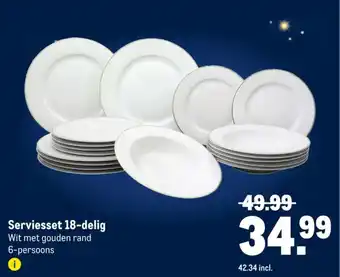 Makro Serviesset aanbieding