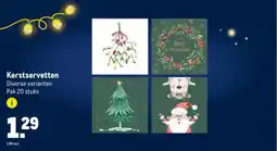 Makro Kerstservetten aanbieding