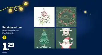 Makro Kerstservetten aanbieding