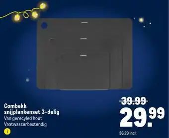 Makro Combekk snijplankenset aanbieding