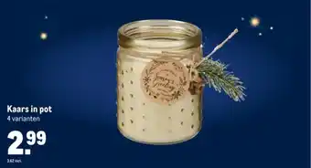 Makro Kaars in pot aanbieding