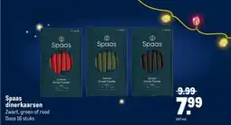 Makro Spaas dinerkaarsen aanbieding