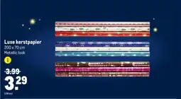 Makro Luxe kerstpapier aanbieding