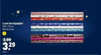 Makro Luxe kerstpapier aanbieding