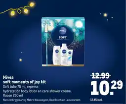 Makro Nivea soft moments of joy kit aanbieding